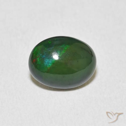 1.08ct Natürlicher Mehrfarbig Opal, Oval, Lichtundurchlässig