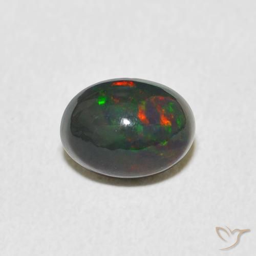 0.91ct Natürlicher Mehrfarbig Opal, Oval, Lichtundurchlässig, Photo A