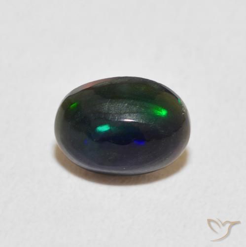 0.54ct Natürlicher Mehrfarbig Opal, Oval, Lichtundurchlässig