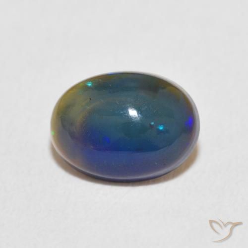 0.87ct Natürlicher Mehrfarbig Opal, Oval, Lichtundurchlässig