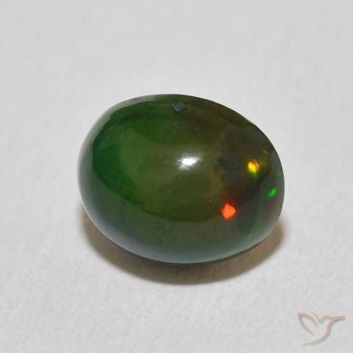 9,17 ctw natürlicher Mehrfarbig Opal, Oval, Lichtundurchlässig