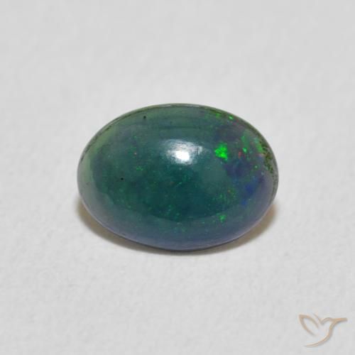 0.27ct Natürlicher Mehrfarbig Opal, Oval, Lichtundurchlässig