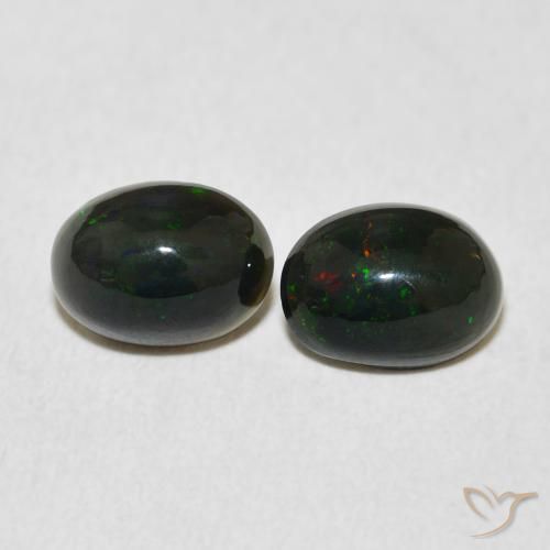 1.54ctw Natürlicher Mehrfarbig Opal, Oval, Lichtundurchlässig, Photo A