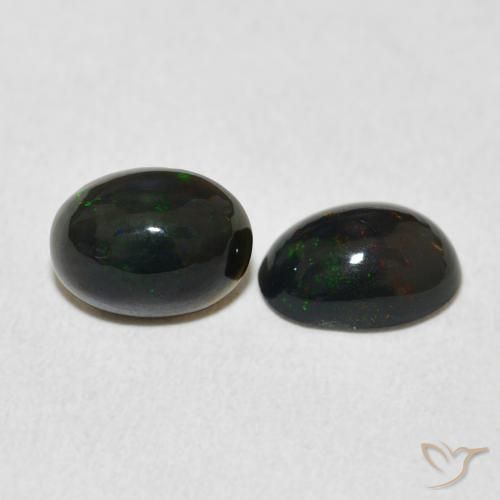 1.54 ct natürliche Mehrfarbig Opal-Edelsteine, Oval, Lichtundurchlässig