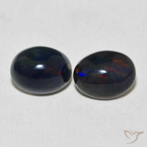 2.37ctw Natürlicher Mehrfarbig Opal, Oval, Lichtundurchlässig