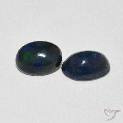 0.87 ct natürliche Mehrfarbig Opal-Edelsteine, Oval, Lichtundurchlässig