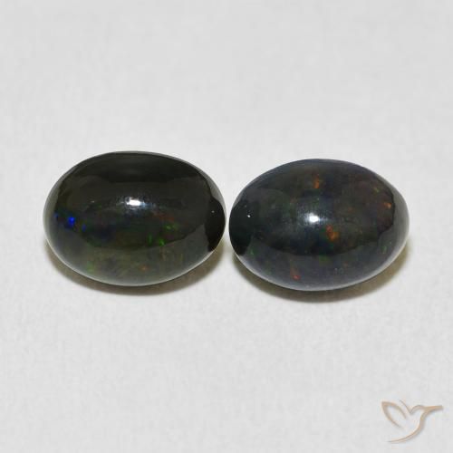 1.64ctw Natürlicher Mehrfarbig Opal, Oval, Lichtundurchlässig