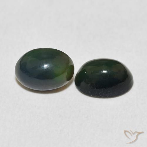 1.61 ct natürliche Mehrfarbig Opal-Edelsteine, Oval, Lichtundurchlässig