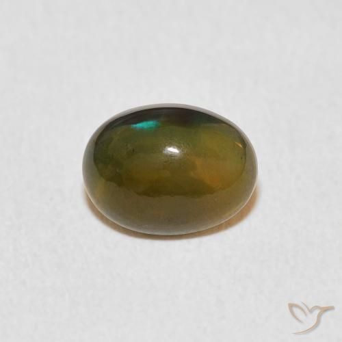 0.80ct Natürlicher Mehrfarbig Opal, Oval, Lichtundurchlässig, Photo A