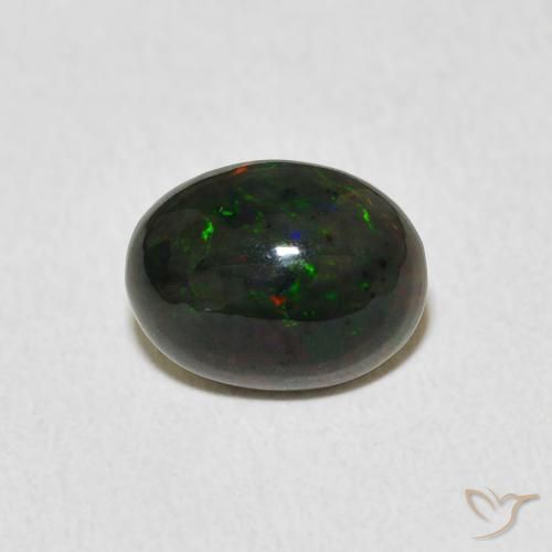 1.13ct Natürlicher Mehrfarbig Opal, Oval, Lichtundurchlässig