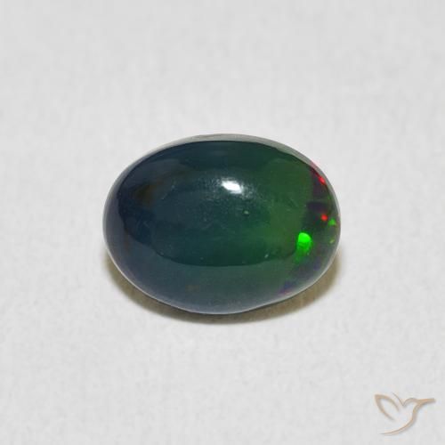 0.82ct Natürlicher Mehrfarbig Opal, Oval, Lichtundurchlässig