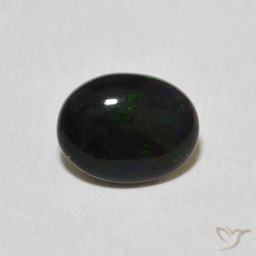 0.86ct Natürlicher Mehrfarbig Opal, Oval, Lichtundurchlässig