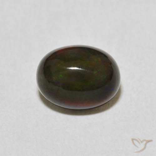 1.42ct Natürlicher Mehrfarbig Opal, Oval, Lichtundurchlässig