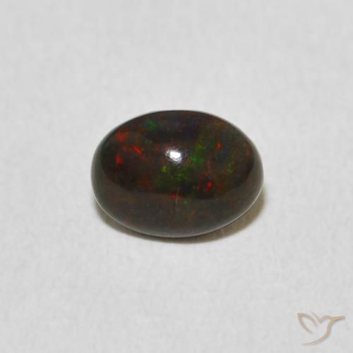 0.46ct Natürlicher Mehrfarbig Opal, Oval, Lichtundurchlässig