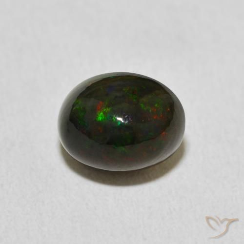 1.75ct Natürlicher Mehrfarbig Opal, Oval, Lichtundurchlässig