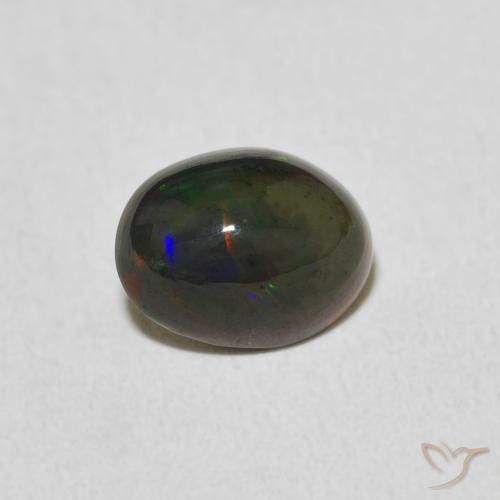 1.24ct Natürlicher Mehrfarbig Opal, Oval, Lichtundurchlässig