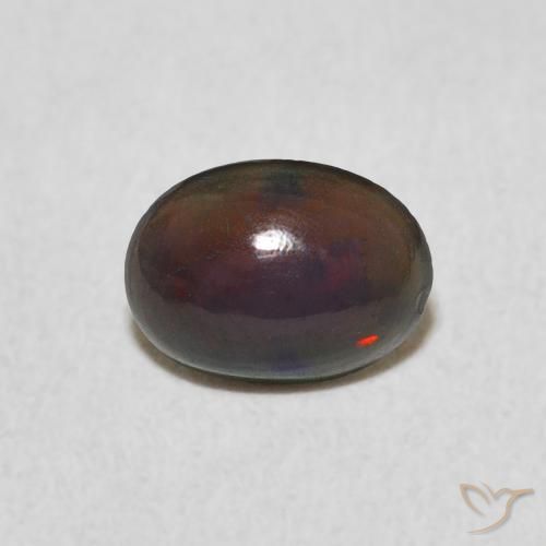 0.38ct Natürlicher Mehrfarbig Opal, Oval, Lichtundurchlässig