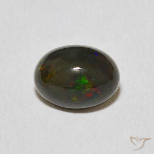 0.95ct Natürlicher Mehrfarbig Opal, Oval, Lichtundurchlässig