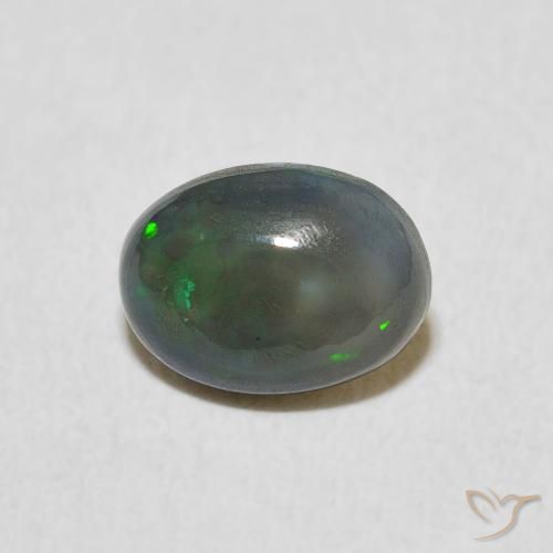 0.89ct Natürlicher Mehrfarbig Opal, Oval, Lichtundurchlässig