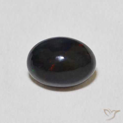 0.91ct Natürlicher Mehrfarbig Opal, Oval, Lichtundurchlässig