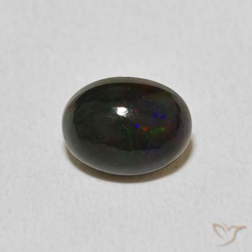 1.03ct Natürlicher Mehrfarbig Opal, Oval, Lichtundurchlässig