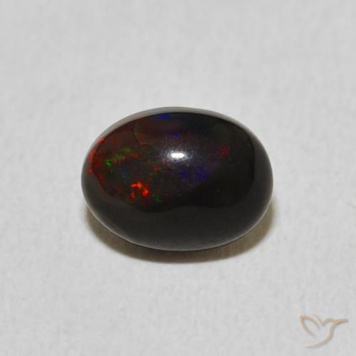 0.87ct Natürlicher Mehrfarbig Opal, Oval, Lichtundurchlässig, Photo A