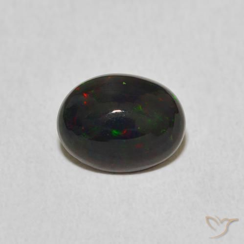 0.95ct Natürlicher Mehrfarbig Opal, Oval, Lichtundurchlässig