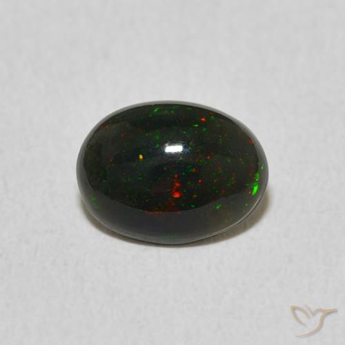 0.58ct Natürlicher Mehrfarbig Opal, Oval, Lichtundurchlässig