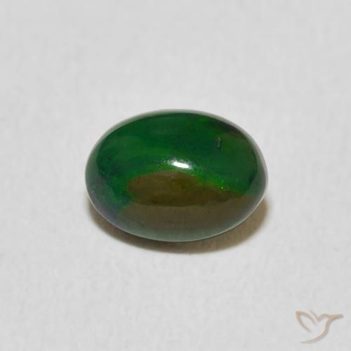 0.53ct Natürlicher Mehrfarbig Opal, Oval, Lichtundurchlässig