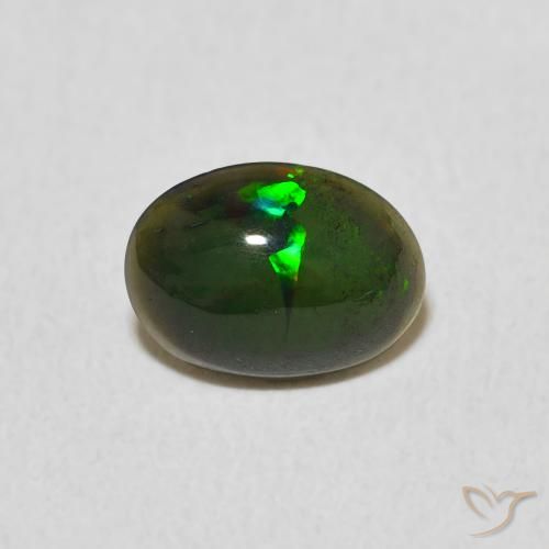 0.58ct Natürlicher Mehrfarbig Opal, Oval, Lichtundurchlässig