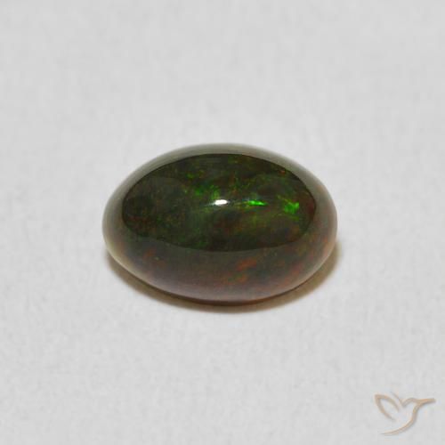 0.62ct Natürlicher Mehrfarbig Opal, Oval, Lichtundurchlässig, Photo A