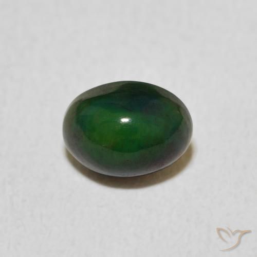 0.67ct Natürlicher Mehrfarbig Opal, Oval, Lichtundurchlässig