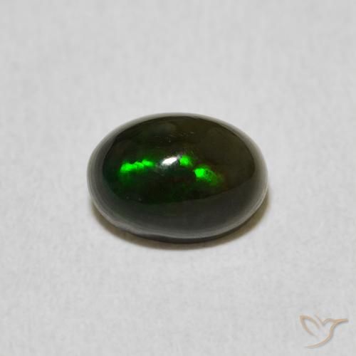 0.77ct Natürlicher Mehrfarbig Opal, Oval, Lichtundurchlässig