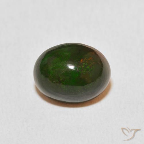 1.96ct Natürlicher Mehrfarbig Opal, Oval, Lichtundurchlässig