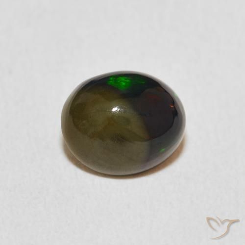 1.29ct Natürlicher Mehrfarbig Opal, Oval, Lichtundurchlässig