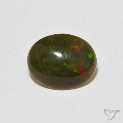1.11ct Natürlicher Mehrfarbig Opal, Oval, Lichtundurchlässig