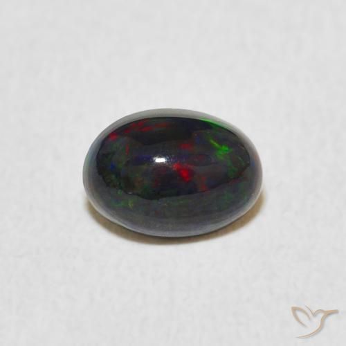 0.46ct Natürlicher Mehrfarbig Opal, Oval, Lichtundurchlässig