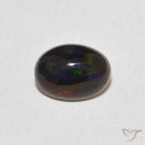 0.77ct Natürlicher Mehrfarbig Opal, Oval, Lichtundurchlässig