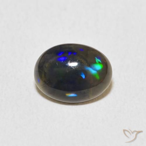 0.61ct Natürlicher Mehrfarbig Opal, Oval, Lichtundurchlässig