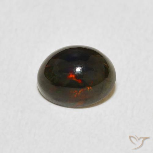 0.66ct Natürlicher Mehrfarbig Opal, Oval, Lichtundurchlässig