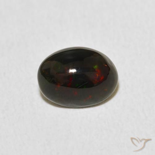 0.64ct Natürlicher Mehrfarbig Opal, Oval, Lichtundurchlässig