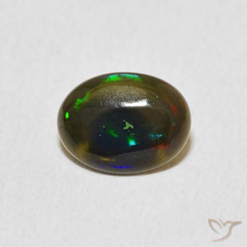 0.70ct Natürlicher Mehrfarbig Opal, Oval, Lichtundurchlässig