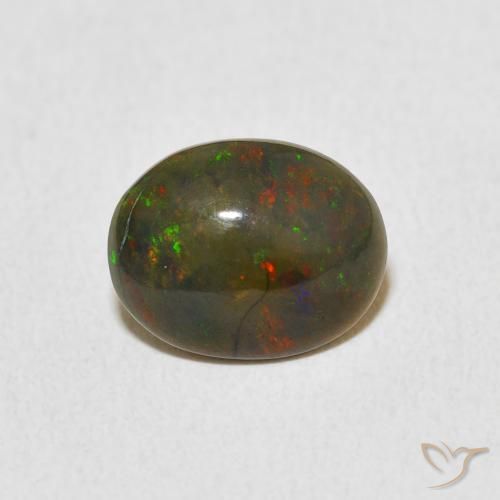 1.14ct Natürlicher Mehrfarbig Opal, Oval, Lichtundurchlässig, Photo A