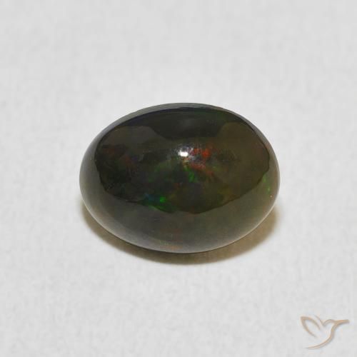 0.75ct Natürlicher Mehrfarbig Opal, Oval, Lichtundurchlässig, Photo A