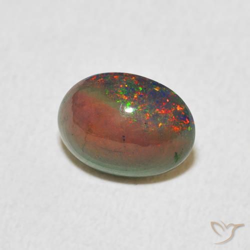 9,17 ctw natürlicher Mehrfarbig Opal, Oval, Lichtundurchlässig