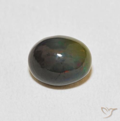 1.24ct Natürlicher Mehrfarbig Opal, Oval, Lichtundurchlässig