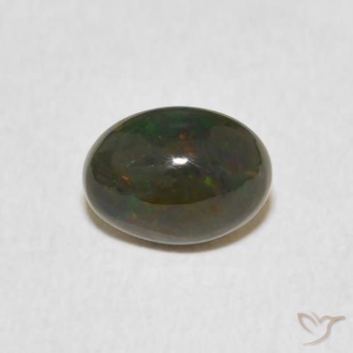 0.79ct Natürlicher Mehrfarbig Opal, Oval, Lichtundurchlässig