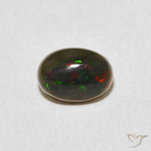 0.60ct Natürlicher Mehrfarbig Opal, Oval, Lichtundurchlässig