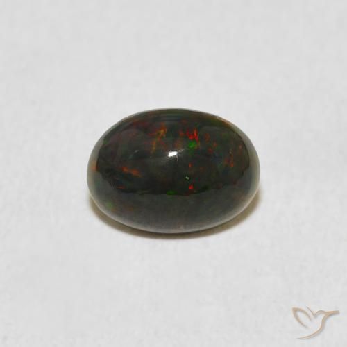 0.67ct Natürlicher Mehrfarbig Opal, Oval, Lichtundurchlässig