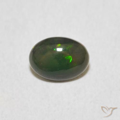 0.45ct Natürlicher Mehrfarbig Opal, Oval, Lichtundurchlässig
